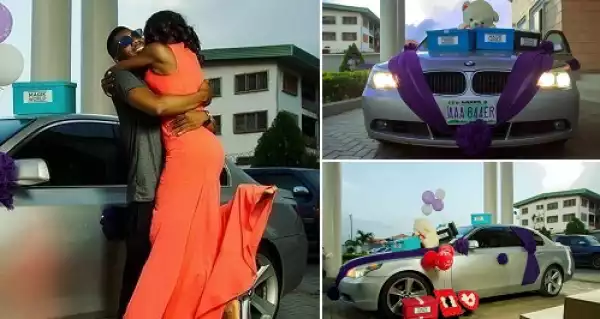 “You would prefer a ring but....” — Nigerian Man Gifts Girlfriend of 4 Years a Car
